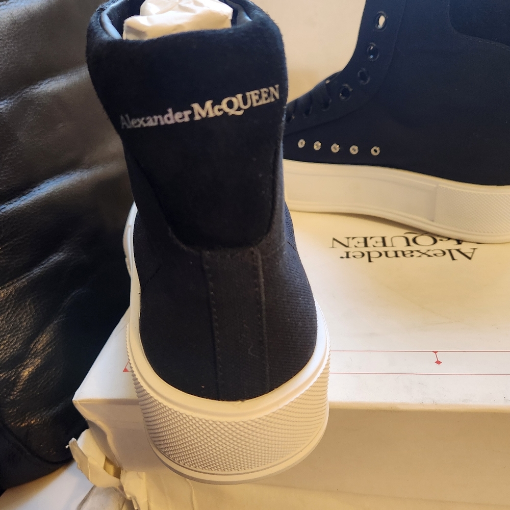 Alexander Mcqueen Plimsoll High-Top Sneakers size 43 BNWB - Picture 9 of 10